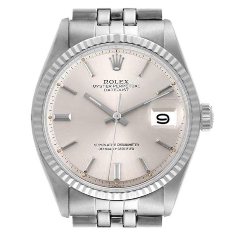 rolex argento uomo|Orologio Rolex Datejust 31 in oro bianco 18 ct .